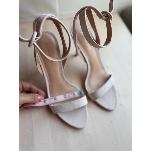 VERONICA BEARD Darcelle Croco Ankle-Strap Sandals size 7.5 - Picture 6 of 10